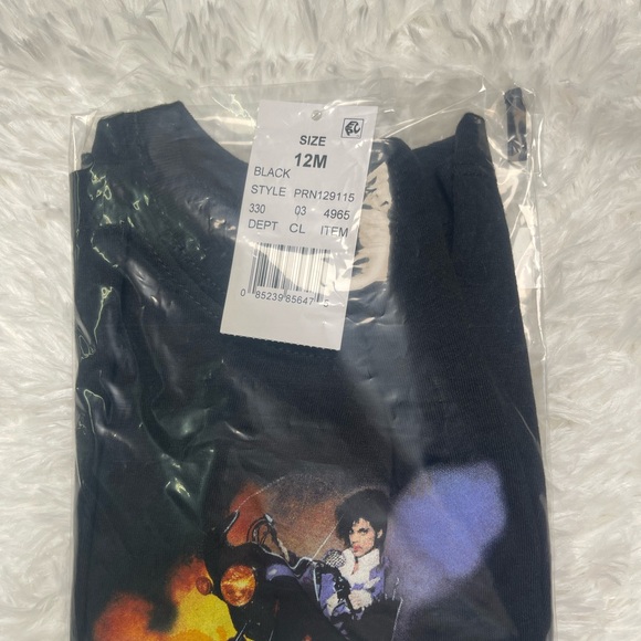 Prince Kids Black and Purple Graphic Tee - Picture 4 of 4
